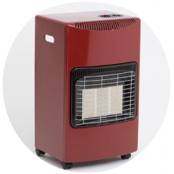 Seasons Warmth Portable Gas Heater - Red